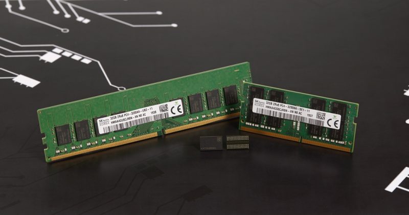 SK海力士開(kāi)發(fā)第三代10納米DDR4 DRAM